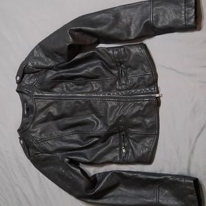 Faux leather jacket